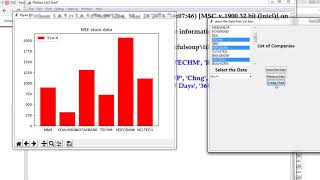 Python  Selenium  NSE Data tikinter prepare charts with Matplotlib [upl. by Nauqe792]