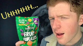 ASMR A CLUELESS AMERICAN TRIES BRITISH FRUIT PASTILLES [upl. by Ecirpac]