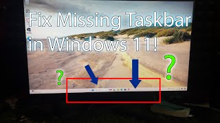 Windows 11 Taskbar Missing Heres How to Fix It [upl. by Alidia]