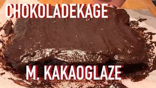 Chokoladekage med kakaoglaze  Opskrift  160 [upl. by Hafler]