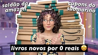 mega unboxing  saldão da Amazon e cupons da Americanas 50 livros [upl. by Aicarg462]