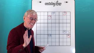 Tutorial 51 Chain of sudoku matching pairs A neat trick [upl. by Geldens]