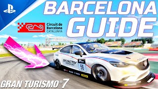 Gran Turismo 7 👉 Catalunya 👈 Gr4  Kireth Track Guide And Tips [upl. by Nylavad]