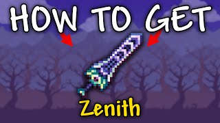 How to Get Zenith in Terraria 1449  How to Make Zenith Terraria [upl. by Yziar]