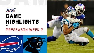 Bills vs Panthers Preseason Week 2 Highlights  NFL 2019 [upl. by Sadonia]