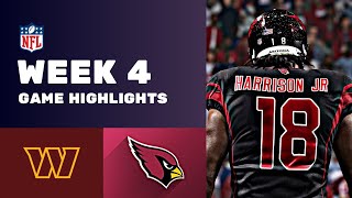 Washington Commanders vs Arizona Cardinals Week 4 NFL Game Highlights [upl. by Annuhsal]