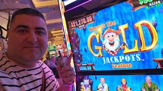 BIGGEST JACKPOT On Brand New Wheres The Gold Slot [upl. by Gaylene488]