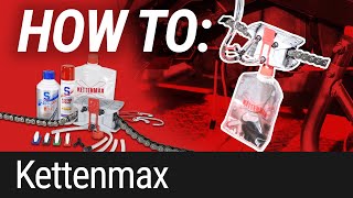 HOW TO Motorradkette reinigenfetten mit Kettenmax [upl. by Annoda459]