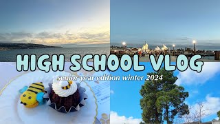 🏫 HIGH SCHOOL VLOG 🏠 senior year edition🌻 chilly school days studying and chilling [upl. by Tirrej]