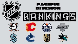 NHL Rankings 202425 Season Pacific Division Standings Predictions [upl. by Anhavas]