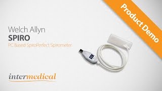 Welch Allyn PCBased SpiroPerfect Spirometer with 3l Syringe DEMO [upl. by Bowyer]