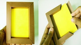 DIY Paper photo frame without glue  paper craft Very Easy [upl. by Sarkaria]