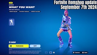 NEW WHAT YOU WANT EMOTE Fortnite Itemshop Update [upl. by Nnayllek29]