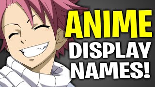 TOP 50 Cool Anime Display Names For Roblox [upl. by Ellinger]