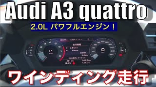 【Audi A3】8Y アウディ A3 20クアトロでワインディング走行したら、めっちゃ楽しいドライビング！ [upl. by Sutsuj]