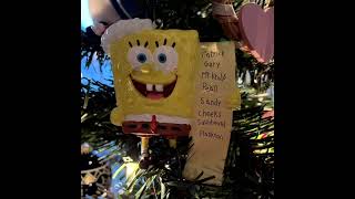 Blink182  All the Small Things SpongeBob but the names are from the SpongeBob Christmas ornament [upl. by Enela15]