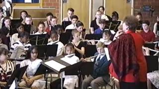 Würzburg American Middle School Band Concert Indiana Jones Theme 1995 [upl. by Eissim]