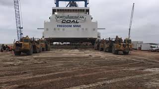 Dragline tub replacement at the Freedom Mine near Beulah North Dakota [upl. by Wiles]