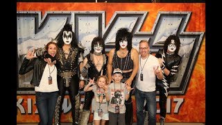 Kids dream come true  Meeting KISS 70s rock band [upl. by Iorio956]