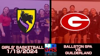 08 Girls Basketball Ballston Spa at Guilderland [upl. by Siberson113]