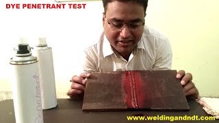 Hindi Dye Penetrant Test DPT LPI LPT PT Theory amp Practical [upl. by Rhoda]