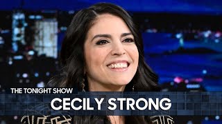 Cecily Strong Spills on Her SNL Departure and Why She Displays Wigs in Her Home  The Tonight Show [upl. by Kessel939]