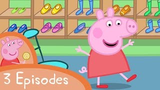 Peppa Pig  Shopping and new things 3 episodes [upl. by Neitsabes]