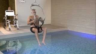 Ceiling lift for pools independent use  HandiMove Lift amp Care System [upl. by Grondin887]