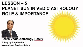 Role and Importance of SUN in Vedic Astrology  Lesson 5 [upl. by Otxilac]