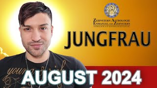 JUNGFRAU MONATSHOROSKOP AUGUST 2024  ZEHNSTERN ASTROLOGIE [upl. by Nauaj]