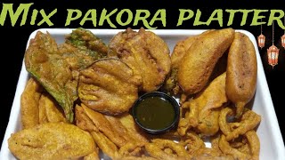 Crispy Mix Pakora platter Recipeاب بنائیں ریسیپی میرے طریقے سے [upl. by Yssis938]