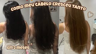 O QUE FIZ PRO MEU CABELO CRESCER TANTO EM MENOS DE 3 MESES💁🏻‍♀️ [upl. by Graner]