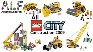 All Lego City Construction Site Sets 2009  Lego Speed Build Review [upl. by Lala303]