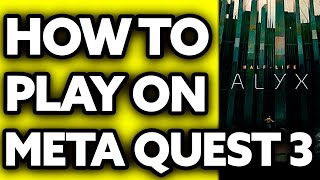 How To Play Half Life Alyx on Meta Quest 3 2024 [upl. by Franzoni]