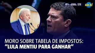 Moro sobre tabela de impostos quotLula mentiu para ganhar as eleiçõesquot [upl. by Clara]