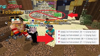 How to lose a 300 Bedwars Winstreak complete tutorial working 2022 [upl. by Enneirda505]