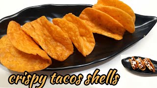 Tacos Shell Recipe  How To Make Crispy Tacos Shell Tacos Shell  Homemade Taco Shells [upl. by Nohsyar]