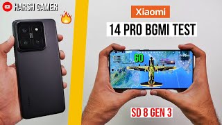 Xiaomi 14 Pro Pubg Test With FPS Meter Heating and Battery Test  Gaming Beast 💪 [upl. by Anidnamra211]