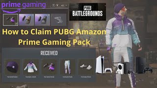 How to Claim PUBG Amazon Prime Gaming Pack [upl. by Ruthy]