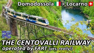 The SUPER SCENIC Centovalli Railway  Domodossola to Locarno in First Class [upl. by Aidnis]