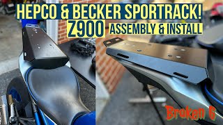 Hepco amp Becker Sportrack Kawasaki Z900 Assembly amp Install kawasaki z900 motorcycle sportbike [upl. by Nnylyma941]