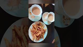 You are my cup of tea 🍟☕️ shorts foodshorts tea time enjoy food [upl. by Ablasor]