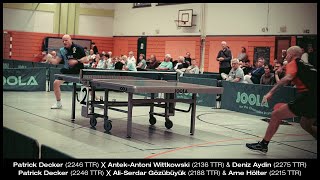 Patrick Decker vs Wittkowski amp Aydin  Gözübüyük amp Hölter 3 Tischtennis Bundesliga Nord [upl. by Megan]