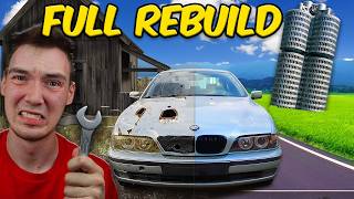 Rebuilding Abandoned 90s BMW  Rust to Roadtrip in 9110 Minutes [upl. by Ydnew]