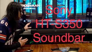 Sony HTS350 soundbar unboxing amp review [upl. by Gannie]