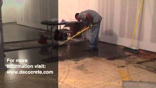 Decocrete SelfLeveling Concrete Installation [upl. by Noreik626]