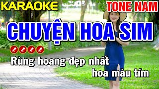 ✔ CHUYỆN HOA SIM Karaoke Tone Nam  Karaoke Mai Phạm [upl. by Neila]