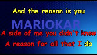 Hoobastank The reason karaoke [upl. by Etnad823]