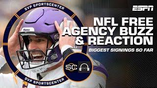 🚨 NFL FREE AGENCY BUZZ 🚨 FULL BREAKDOWN of all the biggest signings so far 👀  SC with SVP [upl. by Einner]