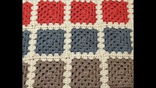 Granny Square Blanket Crochet Along Part 5  Adding your 3rd set of 8 squares [upl. by Emiline]